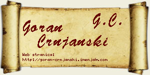 Goran Crnjanski vizit kartica